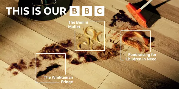 BBC BRAND OOH 48S Rail JC Decaux 048001 Static 6106X3058mm@10� ENGLAND HAIR